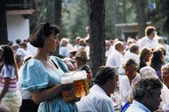 Waitress in a beer garden