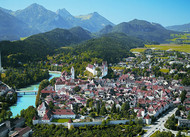 Füssen View of the town, copyright FTM / www.guenterstandl.de